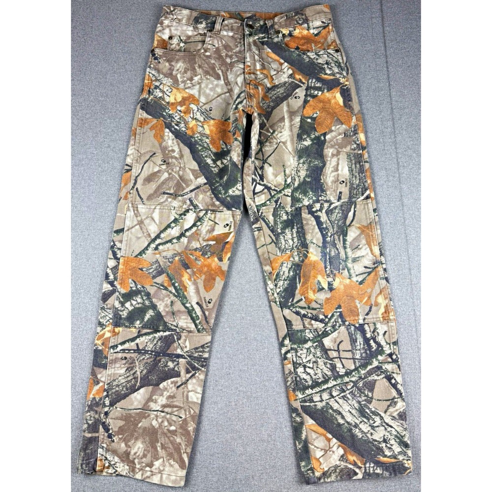 Wrangler Authentic Jeans Mens 30x30 Realtree AP Camo Hunting Carpenter Pants